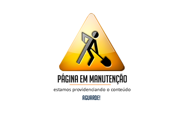 Página em Manutenção